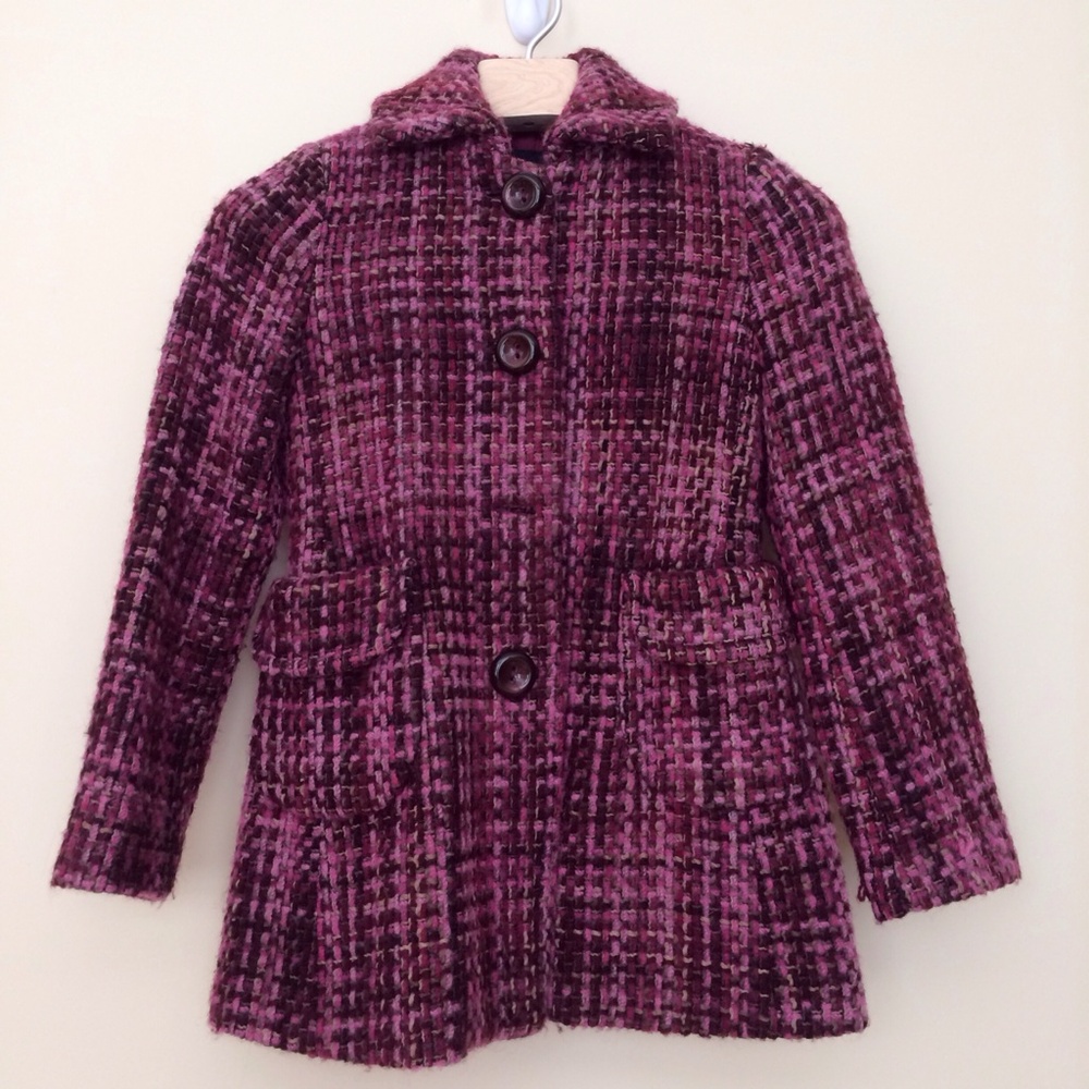 NWOT Banana Republic Wool & Mohair Tweed Coat